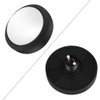 Arcade Button,100mm Massive Arcade Button with LED Convexity Console Replacement(100# White + three foot switch + LED light)