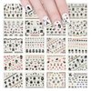 ALLYDREW 24 Sheets Globetrotter Nail Stickers Nail Art Paris Nail Stickers Patriotic Nails