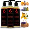 Fox Envy Body Massage Oil: Organic Massage Oil for Massage Therapy, Orange Blossom with Rosemary, Premium Massaging Oil with Jojoba & Coconut Massage Oil, 1 Bottle, 8 fl oz