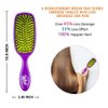 Wet Brush Shine Enhancer Paddle Brush, Marble Bronze - Hair Detangler Brush with Ultra Soft Bristles, Infused With Natural Argan Oil, Shiny Detangle & Smooth Hair, Wet or Dry, For All Hair Types