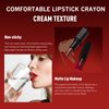 Wugbc 2 in 1 Brown Lip Liner Pencil Shinning Lipstick Gradient Lip Liner and Lipstick Lip Combo Silky Smooth Retractable Ombre Effect Cone Tip Crayon Form Long-Lasting Not Easy to Fade, 07#