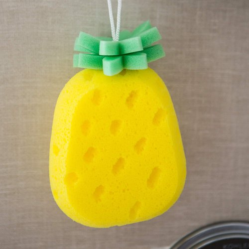 Pineapple Shape Bath Shower Sponge/Scrubber Sponge for All, Baby, Kid, Toddler (Pineapple [3-Pack])