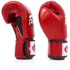 Fairtex BGV1BR Muay Thai Boxing Breathable Gloves for Men, Women, Kids | MMA Gloves, Kickboxing, Gym, Workout | Premium Quality, Light Weight & Shock Absorbent 12 oz Boxing Gloves-Red