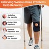 NOSIDAK Knee Brace for Meniscus Tear, with Side Stabilizers & Upgraded Patella Gel Pad, Knee Pain Relief, Arthritis, ACL, MCL, LCL, PCL, Ligament Injury Recovery, Knee Support for Women Men