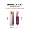 Easilydays Glitter Liquid Lip Gloss, Shimmer Matte Lip Gloss, Diamond Shiny Waterproof Lipstick, Sparkly Glossy Glitter for Lips, Eyes, Cheeks, Lip Tint Glitter Glaze Lip Gloss for Girls (#01)