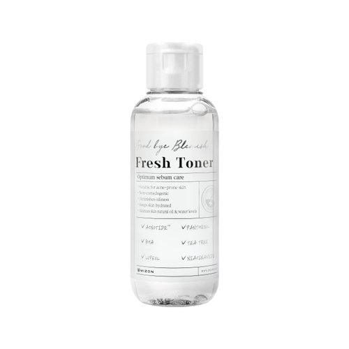 MIZON Goodbye Blemish Fresh Toner, BHA, Niacinamide for Excessive Sebum, Troubled Skin, Acne Treatment, Breakout Treatment, Korean Skincare, Acne Spot Treatment, Smooth Skin (120ml/4.05 fl. oz.)