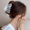 Big Hair Claw Clip 3.5 inch Acrylic Leaf Strong Hold Hair Jaw Clips Banana Barrettes Grip Non-Slip for Women Girls Thick Thin Spring Hair Accessories Hawaii Tropical Party Gift