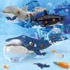 KAEGREEL Take Apart Shark Toys for Kids, Construction Take Apart Ocean Fish Toys with Electric Drill Screwdrivers, STEM Learning Building Toys for Boys Girls Birthday Gift Aged 3 4 5 6 7 8 Year Old