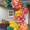 INFLORAL Burnt Orange Balloon Arch Kit with Yellow Orange Red and Green Latex Balloons for Birthday Baby Shower Wedding New Year Fall Autumn Party and Themed Party Decoration