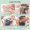 SHVYOG Scalp Scrub, Tea Tree Scalp Exfoliator, Scalp Exfoliator Scrub for Build Up, Itchy Scalp Relief Hair Treatment Nourishing Detox Hair Care with Scalp Massager, 10.58 oz
