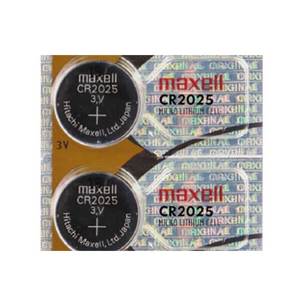 2 MAXELL CR2025 3 Volt Lithium Batteries (2 Batteries) Hologram Package EXP: 2020