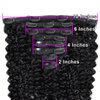 Clip In Hair Extensions Real Human Hair Curly Weave 100% Unprocessed Brazilian Kinky Curly Hair Double Weft Short Clip Ins 8 Pieces/Lot 135g with 18 Clips (12", Curly)