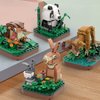 MEIEST Mini Animals Building Blocks Set,Land Animal Themed Collection Construction Building Bricks Toy,Cute Home Decors,6+(Rabbit)