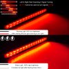PSEQT 10" 15 LED Trailer Brake Tail Light Bar Stop Turn Tail Lights Assembly ID Clearance Strip Red Light Waterproof for Wrangler Golf Cart Offroad Truck RV UTV ATV