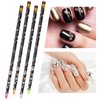 Hariendny 4 Pack Rhinestone Picker Tool Adhesive Resin Picker Pencil Nail Point Drill Pen Dotting Wax Pencil Gem Pick up Tools for Nail Art DIY with Pencil Sharpener