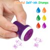Race Car Party Stamps for Kids, 24Pcs Racecar Wheels Self-Inking Stamps,Goodie Bag Stuffers, TWO Fast Cars Transportation Birthday Party Supplies Favor for Kids,Reward Pinata Fillers Carnival Prizes