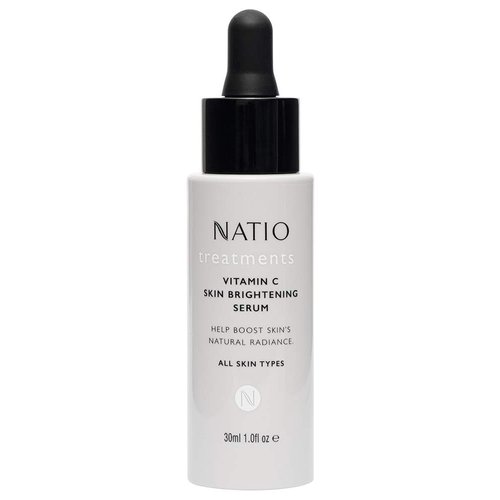 Natio Vitamin C Skin Brightening Serum, 1 oz - Antioxidant-Rich Vitamin C Face Serum - Radiance Boost with Aloe Vera, Shea Butter for All Skin Types