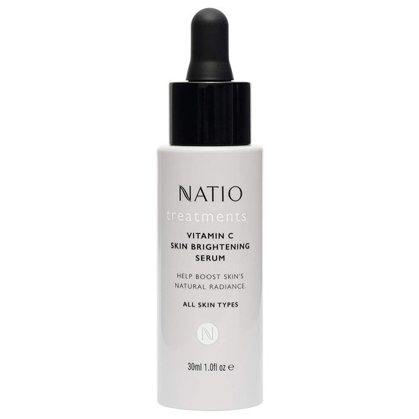 Natio Vitamin C Skin Brightening Serum, 1 oz - Antioxidant-Rich Vitamin C Face Serum - Radiance Boost with Aloe Vera, Shea Butter for All Skin Types