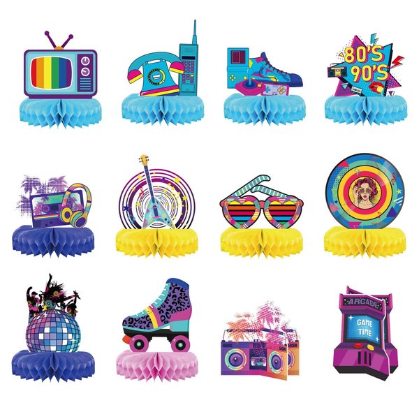 10 Pcs Hawaiian Party Decorations Aloha Tiki Flamingo Hawaiian Honeycomb Centerpieces 3D Table Decorations Summer Beach Hawaiian Themed Party Supplies Luau Party Decorations