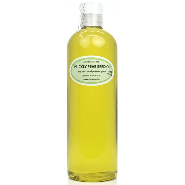 Dr Adorable - 16 oz - Prickly Pear Seed Oil - 100% Pure Natural Organic Cold Pressed