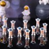 Sonwyoung 50 Pcs Mini Astronaut Figurines Miniature Astronaut Toys Rubber Tiny Astronauts Cake Topper Space Astronaut Party Favors for Christmas Space Birthday Gifts Goodie Bag Piñata Stuffers