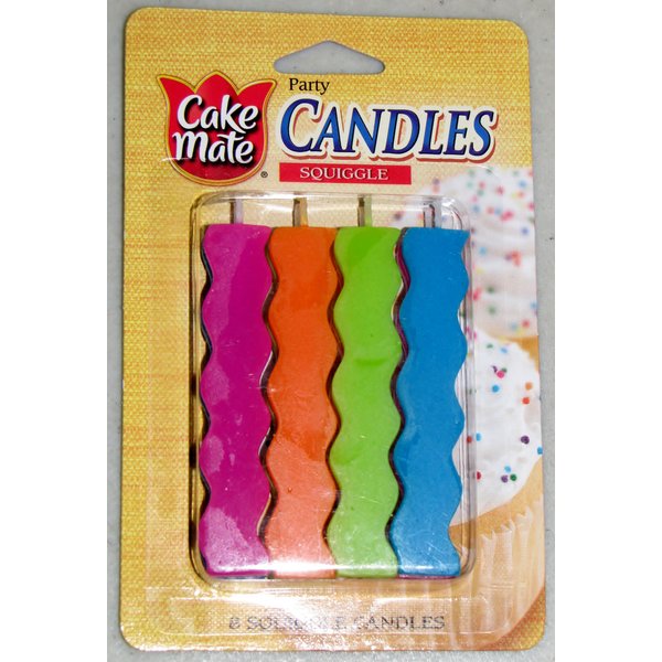Cake Mate Party Candles SQUIGGLE