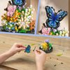 QLT QIAOLETONG Flower Bouquet Building Kit for Adults, 530 PCS Animals Flowers Botanical Collection Mini Building Blocks Set, Valentine's Day for Her Mom Women Wife Girlfriend (Butterfly)