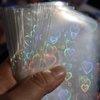Black Lotus 100pcs/Lot Love Heart-Shape Laser Flashing Card Sleeves Trading Cards Film Magic Kpop Card Protector Holographic Foil Protective Cover (58x89mm)
