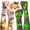 300PCS Halloween Glow Tattoo Stickers,Temporary Waterproof Tattoo Stickers Halloween Party Favors Decoration,Goodie Bag Fillers and "Trick or Treat" Gifts for Kid