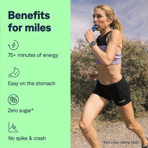 UCAN Edge Energy Gel Shots, Strawberry Banana (12, 2 Ounce Packets) for Running, Training, Workouts, Fitness, Cycling, Crossfit | Sugar-Free, Vegan, & Keto Friendly Energy Supplement