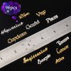 Mity rain Zodiac Nail Charms, 96pcs Twelve Constellation Charms Set Alloy for Nail Art Decoration (Gold, Silver)