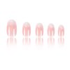 Almond Press on Nails, Almond Shaped Press On Nails, Nail Press ons Short Fake Nails Pink Ombre False Nails with Glitter Glue On Nails Short Design Artificial Nails Stick on Nails for Women 24Pcs