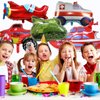 9pcs Transportation Balloons, TACYKIBD Vehicles Aluminum Foil Balloons, Train Ambulance Police Car Fire Truck School Bus Plane Submarine Ship Balloon for Kids Children Birthday Party Decor Supplier