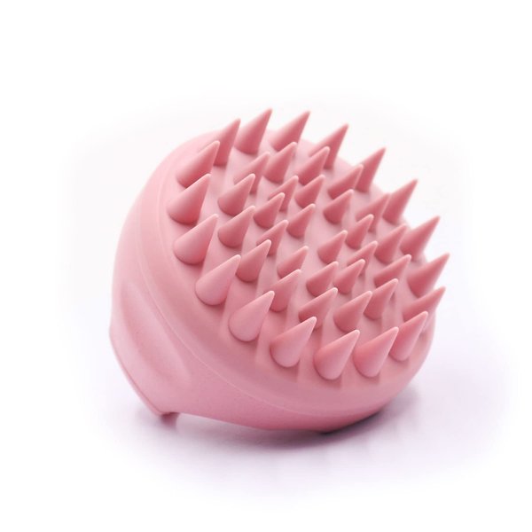 Dr.Pedi Scalp Massager Scalp Scrubber Hair Shampoo Brush Scalp Brush Hair Scrubber Scalp Massager for Hair Growth Dandruff Removal Silicone Deep Scalp Cleansing and Relax Scalp Light Pink