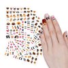 WIRESTER 8 Sheets of Nail Art Stickers Decals, Self-Adhesive Nail Decals for Women Kids Girls Nails Decorations - Dogs (Cute Dog Face, Lovely Dog, Dog Paws, Bones, Woof, Heart)
