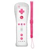 MOLICUI Wii Remote Controller, Replacement Remote Game Controller(No Motion Plus) with Silicone Case and Wrist Strap for Nintendo Wii and Wii U,Pink White