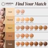 Mineral Fusion Full Coverage Foundation, Liquid Foundation - Warm 3- Medium to Tan Complexion w/Golden Undertones, Lightweight Matte Finish, Up to 12 Hr Hydration, Hypoallergenic & Vegan, 1 fl. oz
