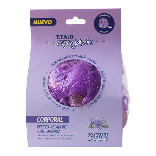 Bath Sponge with Integrated Soap (Lavender)