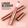 Blush Stick,Liquid Blush Stick,Silky Smooth Creamy Formula,Lightweight Blendable Blush Rouge Stick,Naturally Sculpted Look Professional Beauty Makeup Blush (01/02)