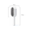 Self-Cleaning Hair Brush - 3D Air Cushion Massager, Airbag Massage Comb, Shaping Comb, Massage Brush, Anti-Static - Unisex, Suitable for All Hair Types (White)