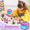 BATTOP Kids Nail Polish Set for Girls, Nail Art Kit for Girls with Nail Dryer & 3D Decoration Cool Birthday Gifts for 7 8 9 10 11 12+ Year Old Girl