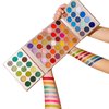VERONNI 65 Colors Professional Eyeshadow Palette ，Highly Pigmented Glitter Metallic Shimmer Matte Makeup Palettes Ultra Blendable Nude Bright color Natural board Make Up Palletes（Rose Gold）
