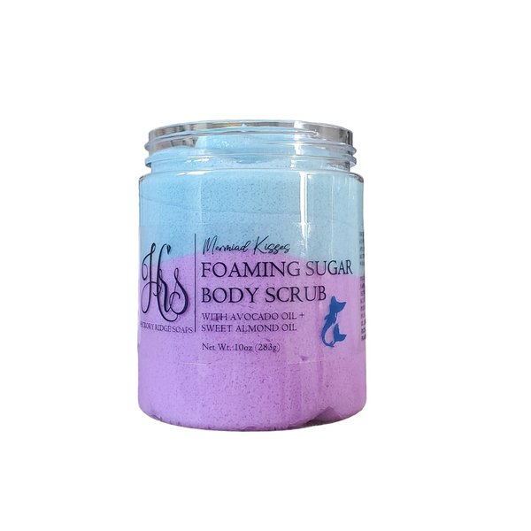 Mermaid Kisses Foaming Sugar Scrub | Body Scrub | Whipped Scrub | Sugar Scrub | Whipped Soap Scrub | Gift for Her