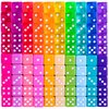 100-pack Miami Dice: Retro 80s 6-Sided Gaming Dice – 16mm Bulk d6 Dice in Translucent & Solid Colors for Family Game Night, Make Your Own/DIY Board Game Supplies, Replacement Pieces & Teaching Math
