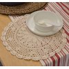 SouthMage 4 Hand Crochet Round Lace Doilies 12 inches For Table Placemats