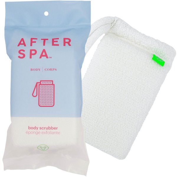 Scrubber Body Brush by Afterspa, Bath Scrubber for Body, Shower Brush, Back Loofah, Body Brush Exfoliator, Vegan and Cruelty Free