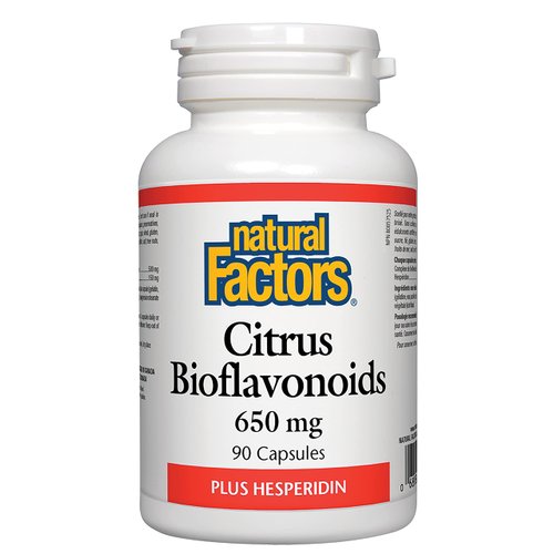 Natural Factors - Citrus Bioflavonoids 650mg, Support for The Body's Use of Vitamin C, 90 Capsules