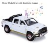 SASBSC RAM 1500 Toy Trucks for Boys Age 3-5 Pickup Truck Toys for 3 4 5 6 7 8 Year Old Boys Diecast Trucks with Light and Sound Metal Toy Trucks Pull Back Toy Cars for 3+ Years Kids Gifts