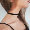 Zoestar Choker Necklace Black Velvet Collar Necklaces for Women and Girls (Gold)
