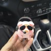 Car Rear View Mirror Pendant Lucky Piggy Hanging Ornament Auto Interior Decoration, Office Home Gardening Hanging
